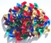 50 5x10mm Transparent Jewel Tone Mixed Drop Beads